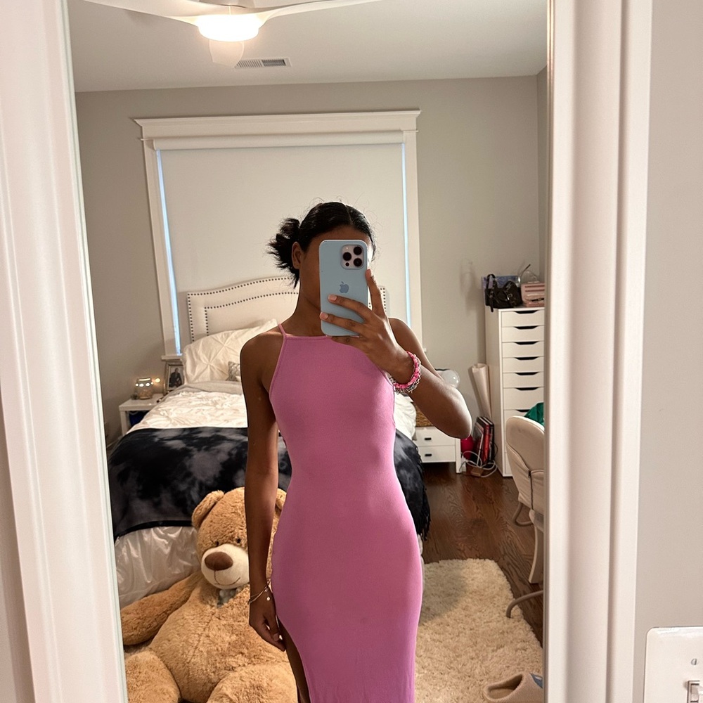 LSPACE Pink Midi Dress